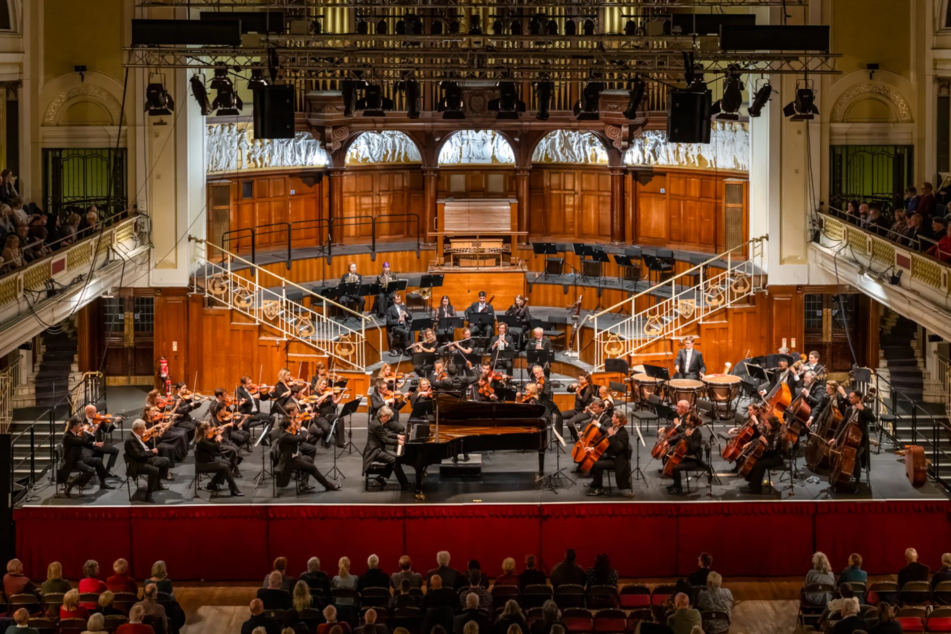 The Royal Philharmonic Orchestra performing at Hull City Hall