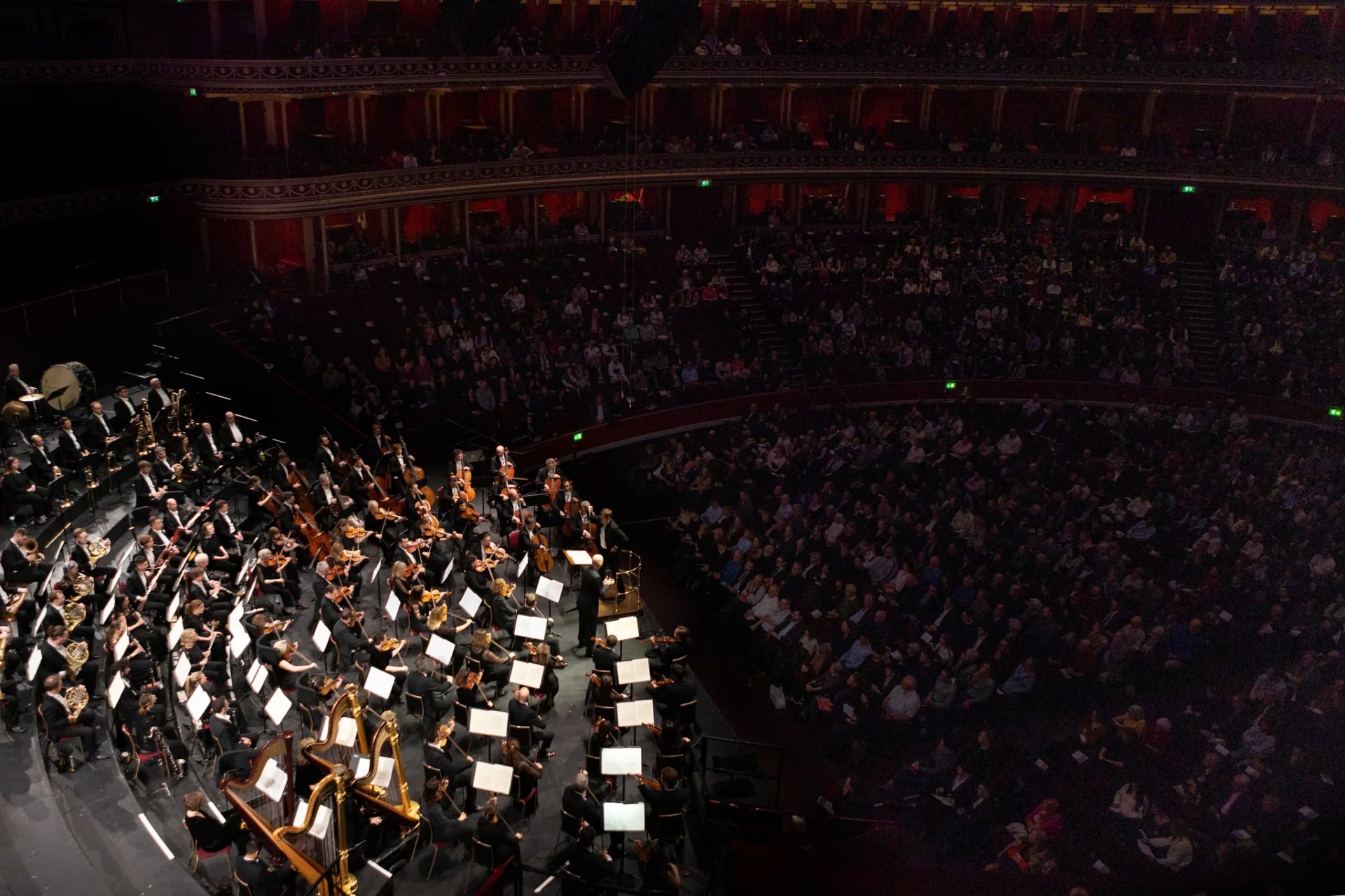 The Royal Philharmonic on stage at the Royal Albert Hall