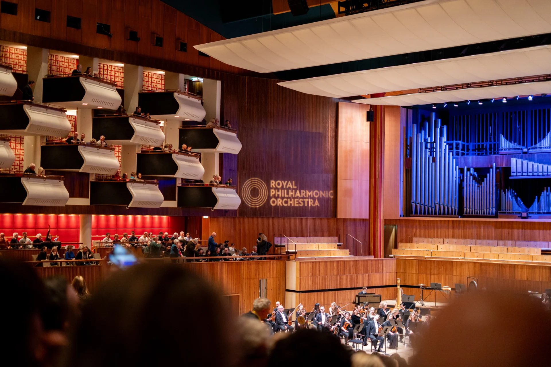 View from the audience at Southbank Centre's Royal Festival Hall.