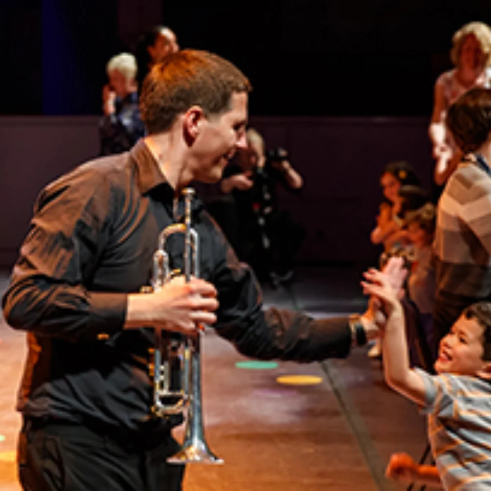 An image of RPO trumpeter Adam Wright