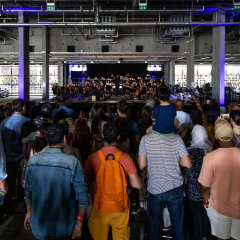 People at event